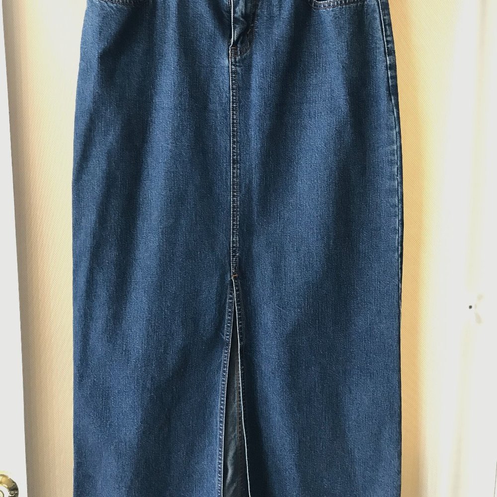 Denim Long Skirt